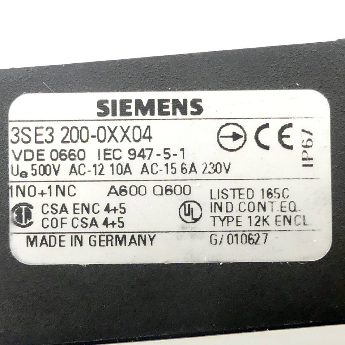 Siemens Positionsschalter (3SE3 200-0XX04)