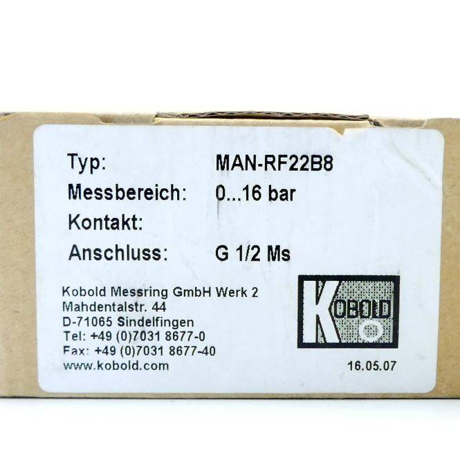 Kobold Manometer (MAN-RF22B8)