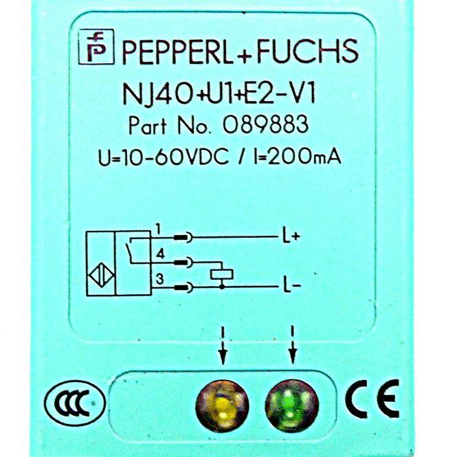 PEPPERL+FUCHS Induktiver Sensor (NJ40+U1+E2-V1)