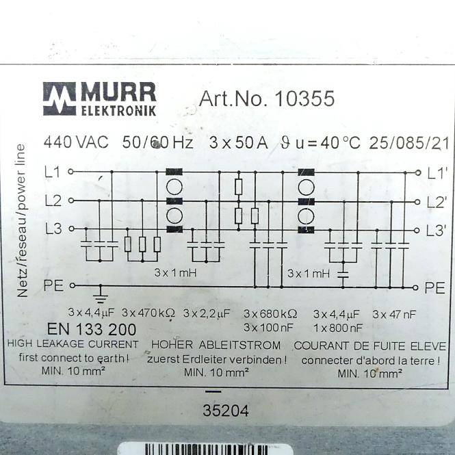 Murrelektronik Netzfilter (10355)