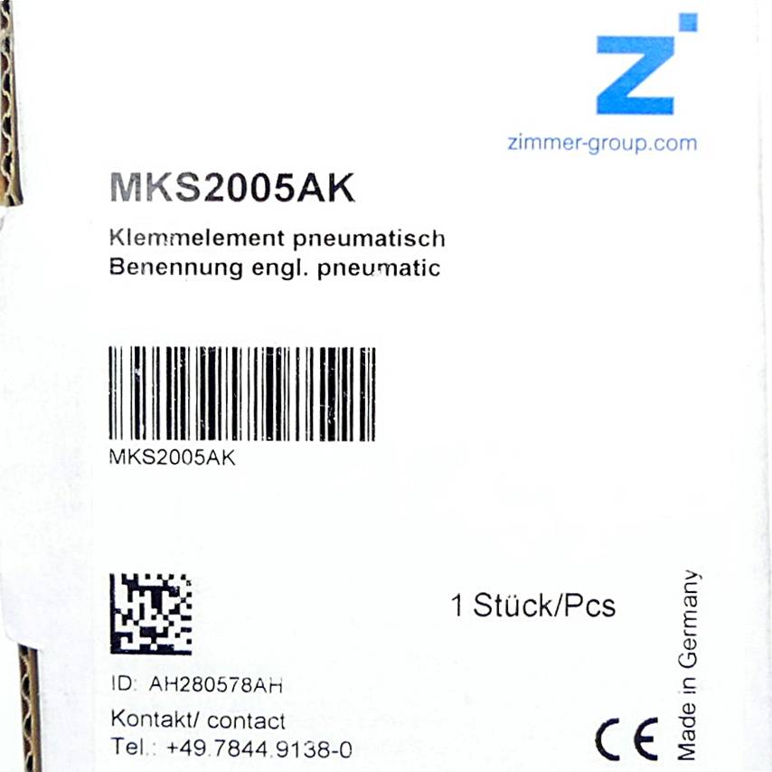 ZIMMER Klemmelement MKS2005AK (AH00280578 AH)