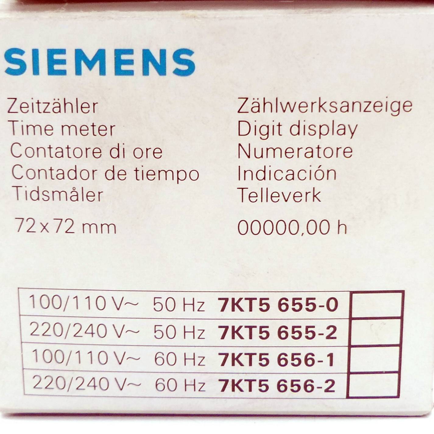 Siemens Zeitzähler 7KT5 655-2 (7KT5 655-2)