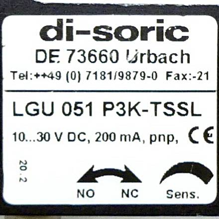 di-soric Gabellichtschranke LGU 051 P3K-TSSL (LGU 051 P3K-TSSL)
