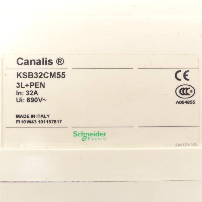 Schneider Electric Abgangskasten mit Leistungsschutzschalter C60L C25A (KSB32CM55 + 25452)
