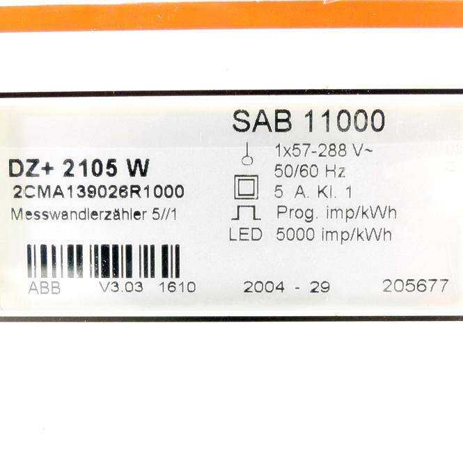 ABB Messwandlerzähler 5//1 2CMA139026R1000 (205677)