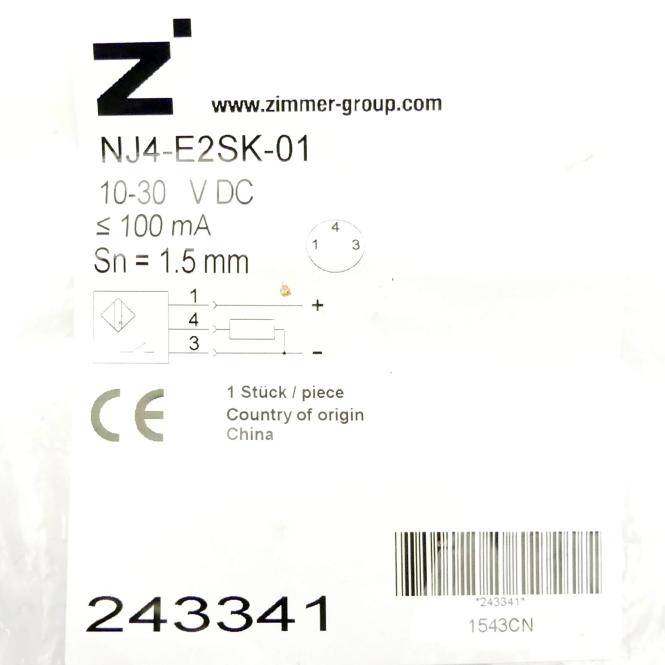 ZIMMER Nährungsschalter NJ4-E2SK-01 (243341)
