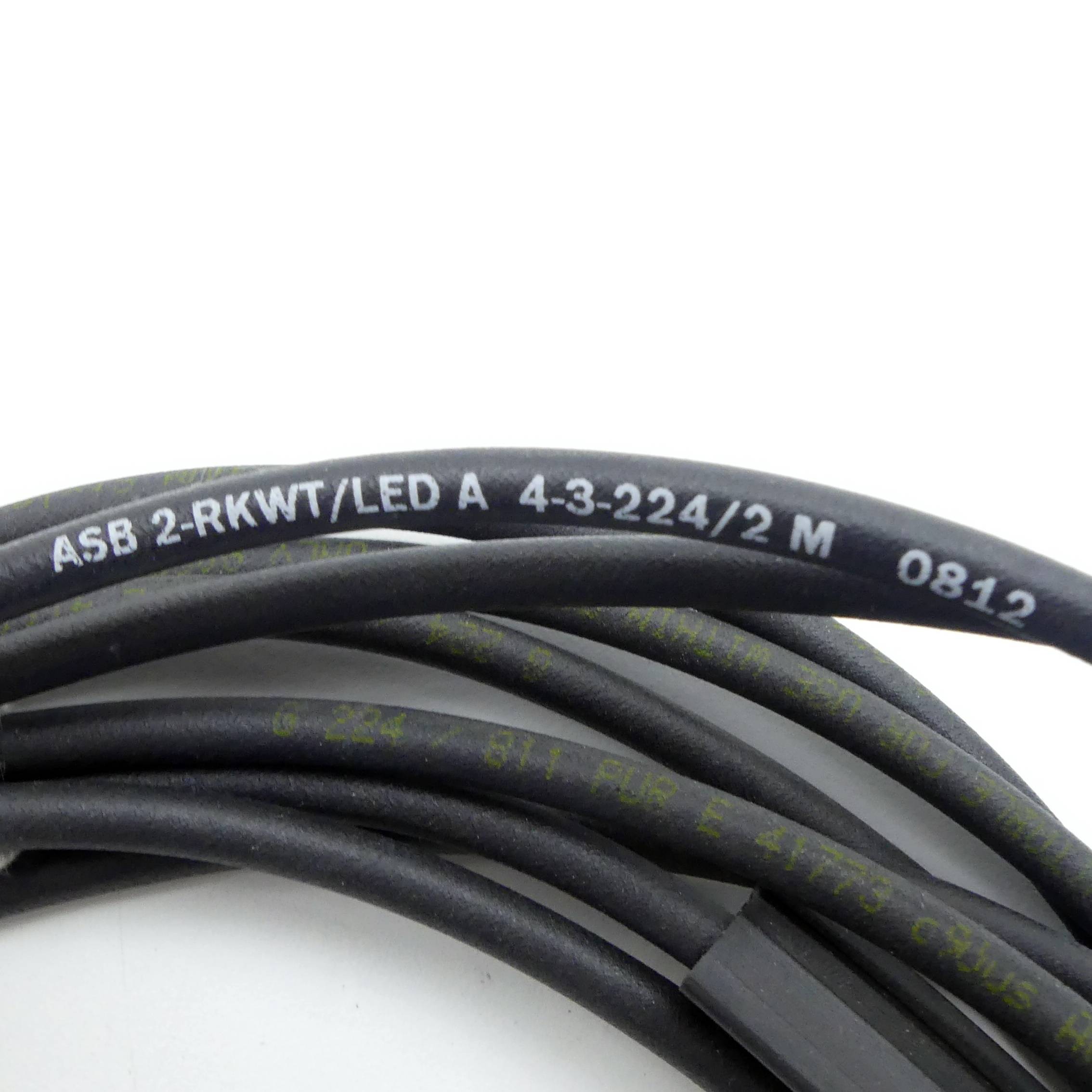 lumberg 3 Stück Verteilerkabel (ASB 2-RKWT/LED A 4-3-224/2M)