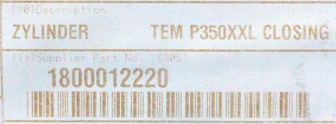 Bosch TEM P350 Zylinder (1800012220)