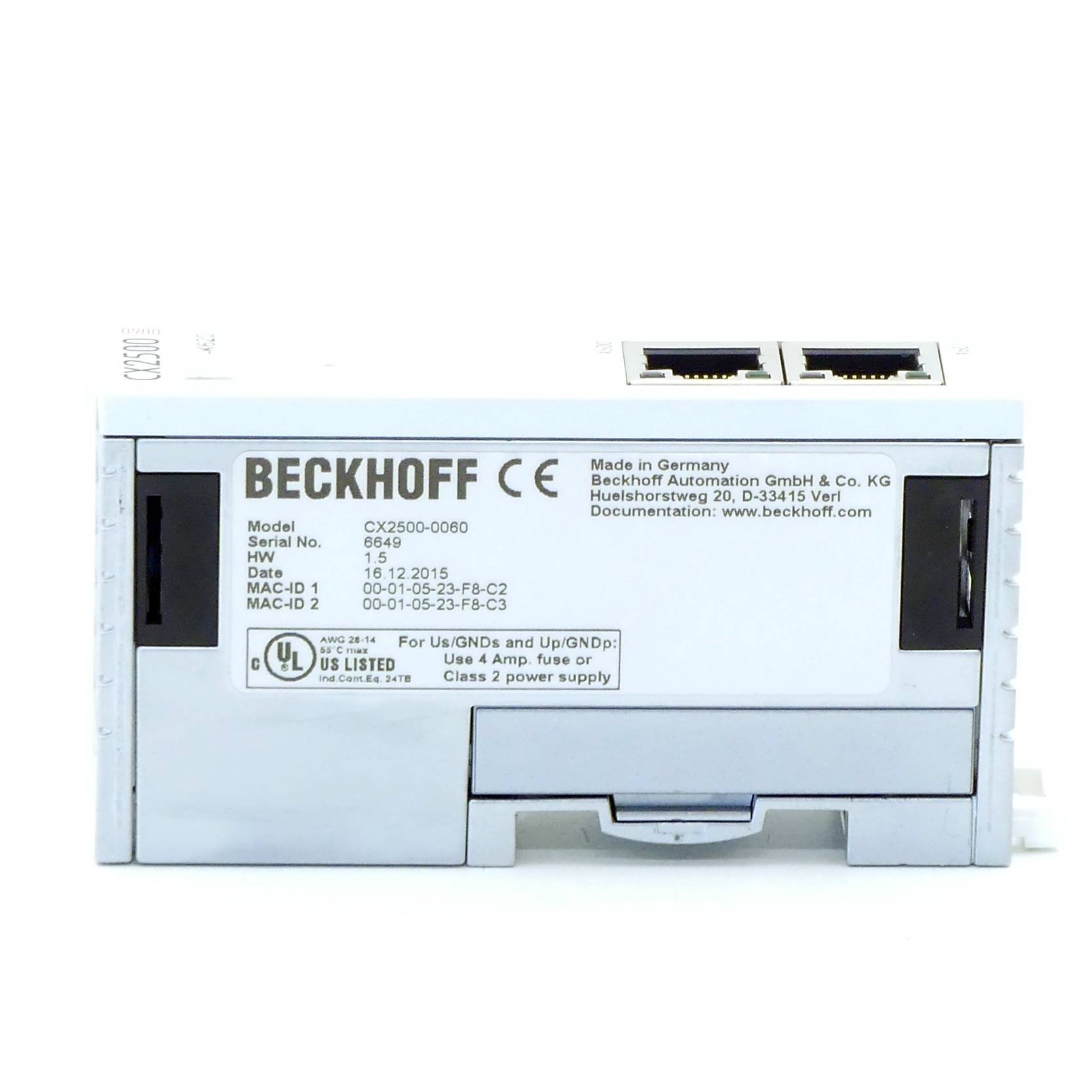 BECKHOFF Ethernetmodul (CX2500-0060)