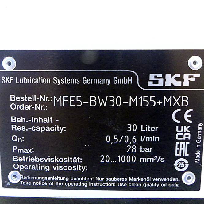 SKF Zahnradpumpenaggregat mit Behälter (MFE5-BW30-M155+MXB)