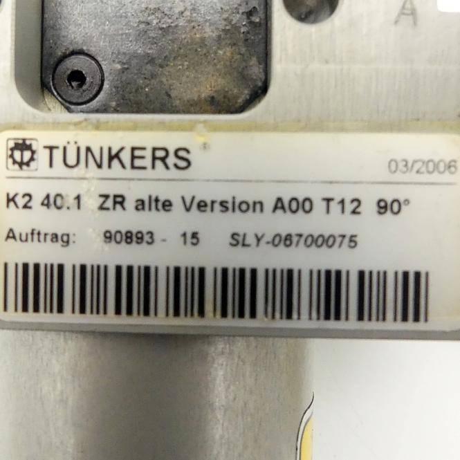 Tünkers Pneumatikspanner 90° (K2 40.1 ZR old version A00 T12)