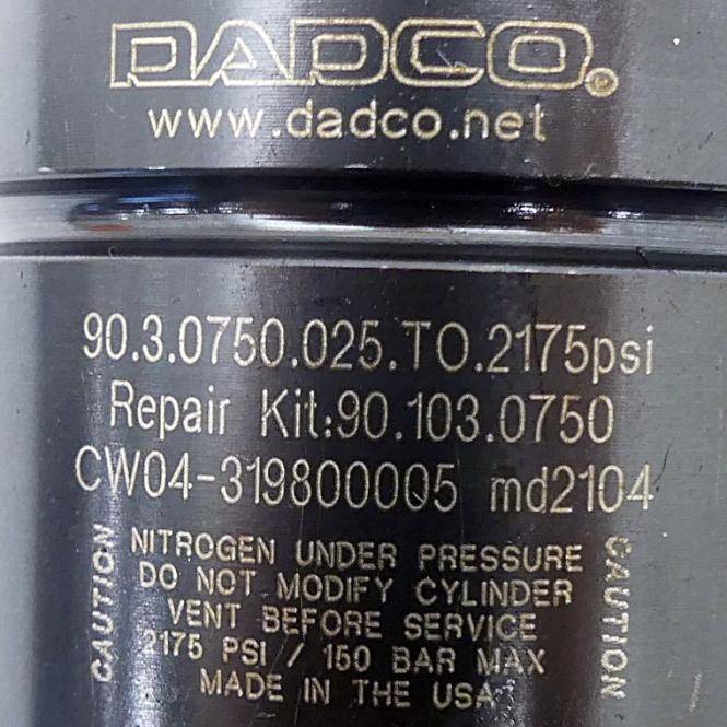 DADCO Gasdruckfeder (90.3.0750.025.TO.2175psi)