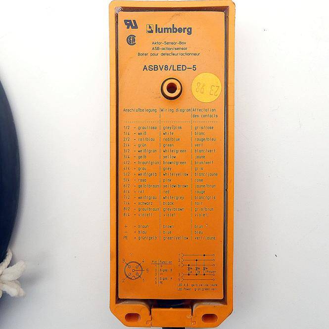 lumberg Aktor-Sensor-Box mit Kabel (ASBV8/LED-5)