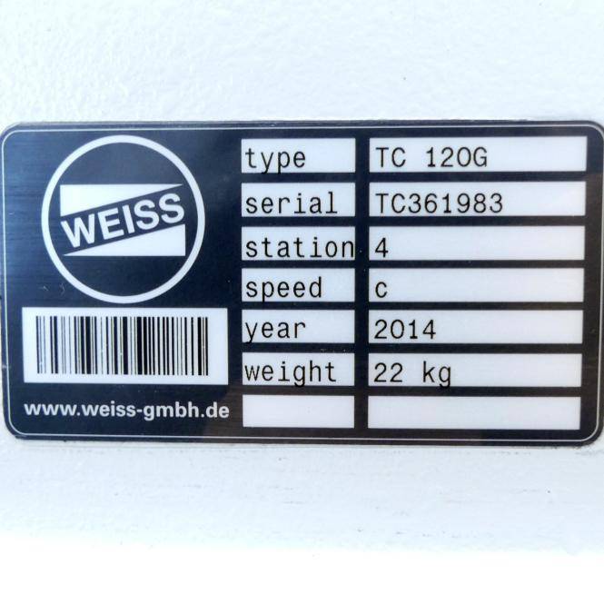 WEISS Rundschalttisch mit 4 Stationen (TC 120G + AZKA 56L-4T)