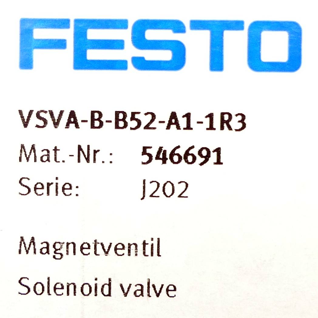 FESTO Magnetventil VSVA-B-B52-A1-1R3 (546691)