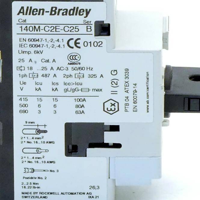 Allen-Bradley Leistungsschalter (140M-C2E-C25 B)