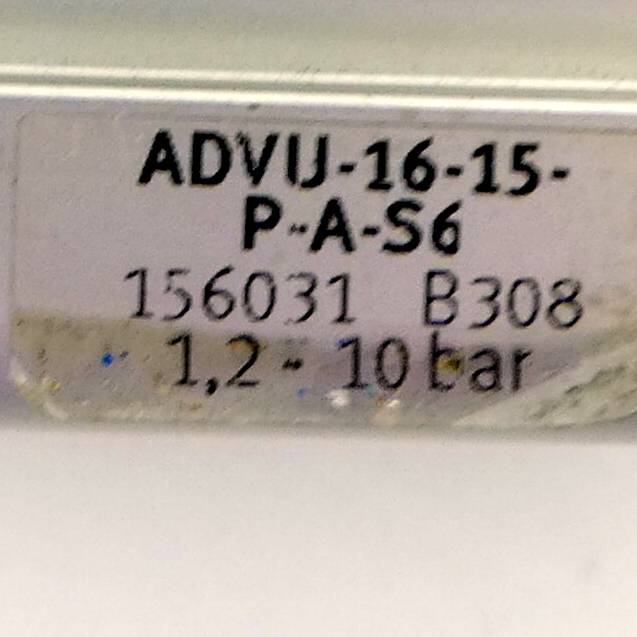 FESTO Kompaktzylinder 156031 (ADVU-16-15-P-A-S6)