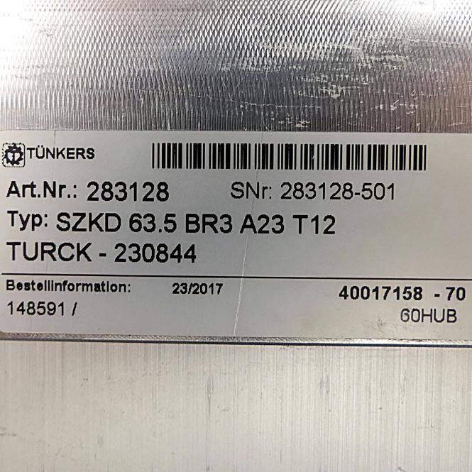 Tünkers Pneumatischer Stiftzieher SZKD 63.5 BR3 A23 T12 (283128)