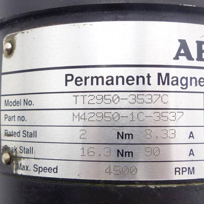 AEG Permanent Magnet DC Servo Motor (TT2950-3537C)
