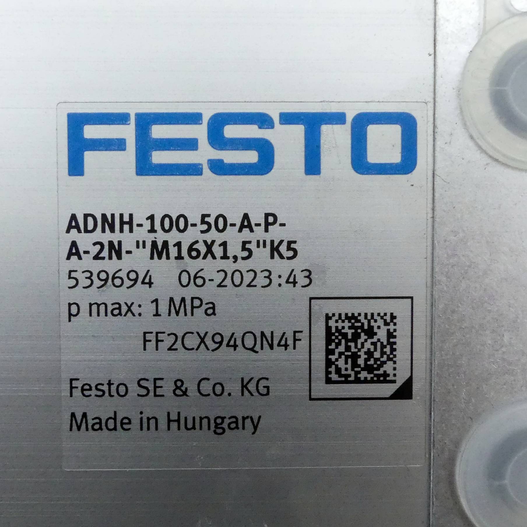 FESTO Hochkraftzylinder ADNH-100-50-A-P-A-2N-K5 (539694)