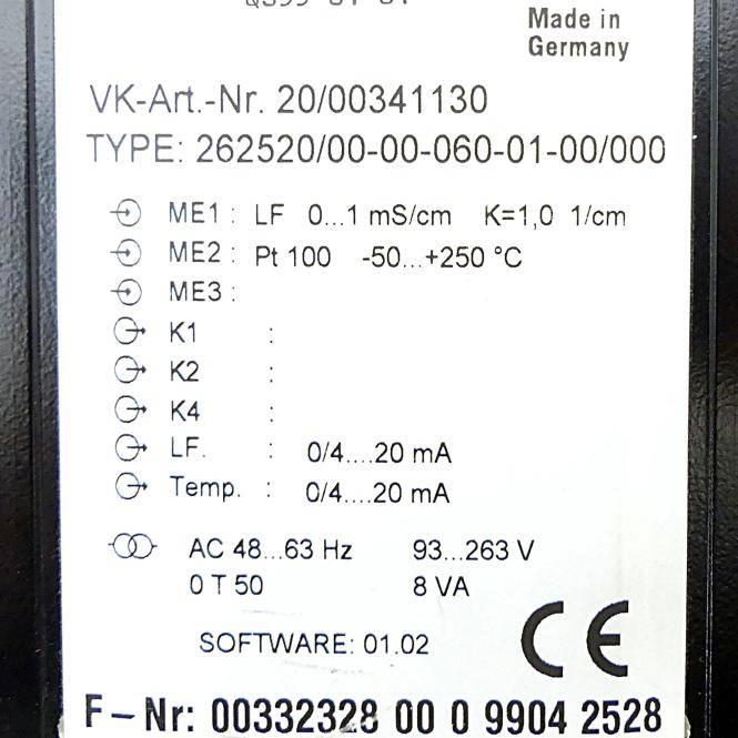 JUMO Temperaturregler (262520/00-00-060-01-00/000)