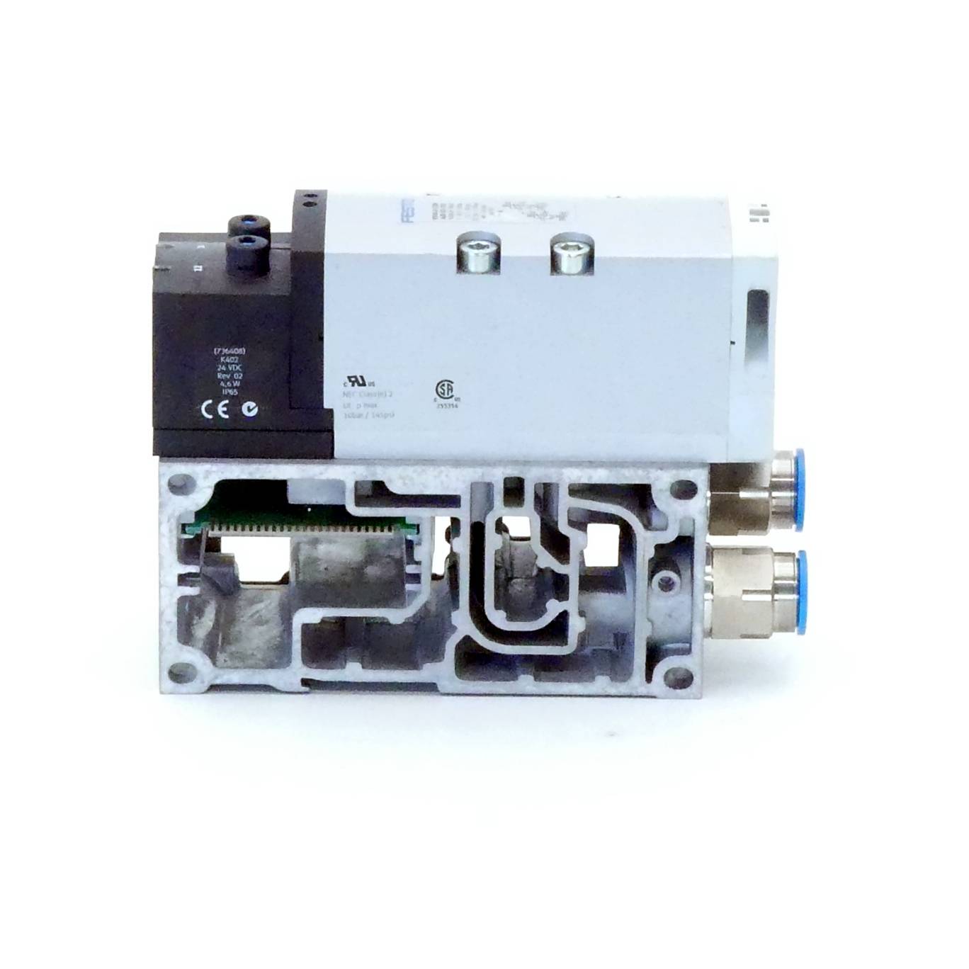 FESTO Magnetventil VSVA-B-T32N-AZD-D2-1T1L; VABV-S2-2S-G12-T2 (560836; 560841)