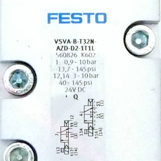 FESTO Magnetventil VSVA-B-T32N-AZD-D2-1T1L; VABV-S2-2S-G12-T2 (560836; 560841)