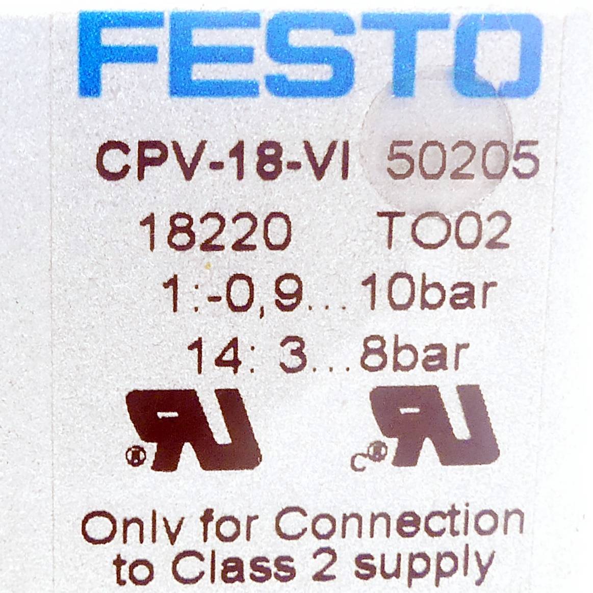 FESTO Ventilinseln ENDPLATTE CPV18-EPL-G (163198 )