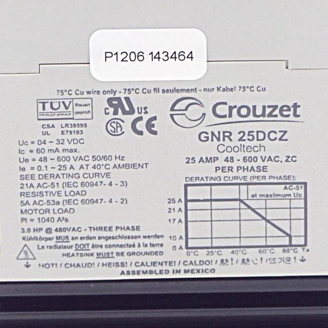 Crouzet Halbleiterrelais (GNR25DCZ)