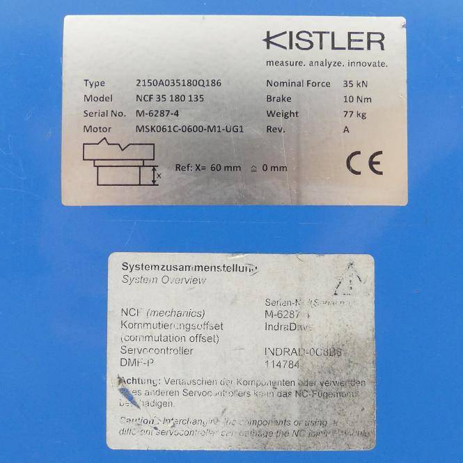 Kistler NC-Fügemodul NCF 35 180 135 (2150A035180Q186)