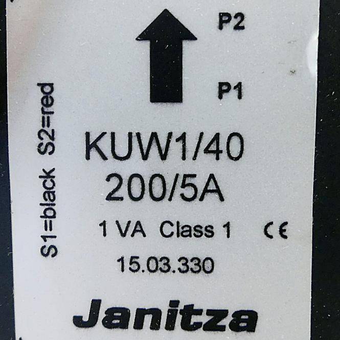 Janitza Kabelumbau-Stromwandler (KUW1/40 200/5A)