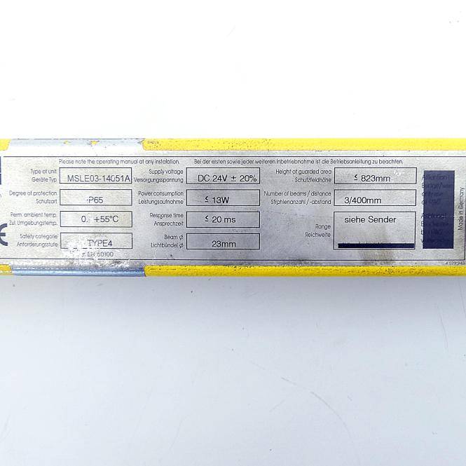 SICK Sicherheitsvorhang Empfänger MSLE03-14051A (1 015 568)