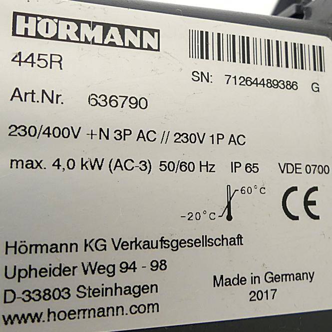 Hörmann Steuerung Industrierolltor 445R (636790)