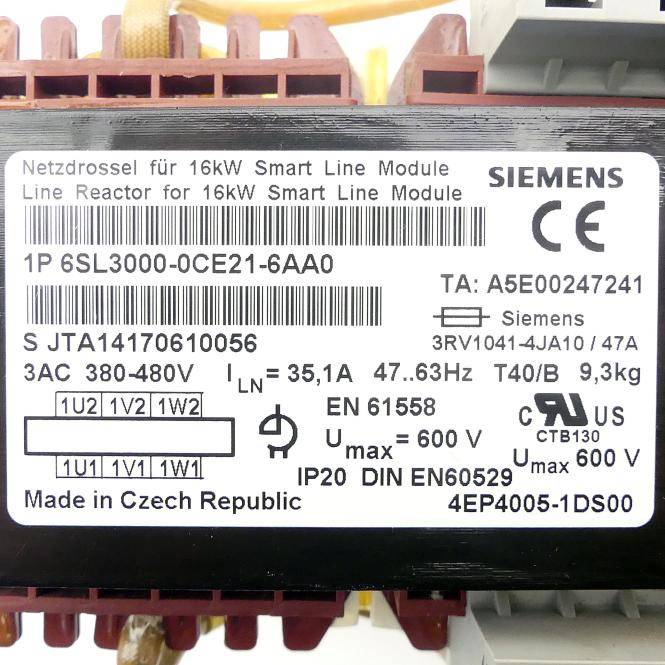 Siemens Netzdrossel (6SL3000-0CE21-6AA0)