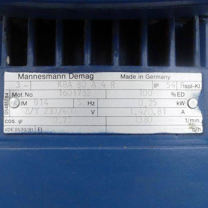 Demag Getriebemotor (KBA 80 A 4 R)