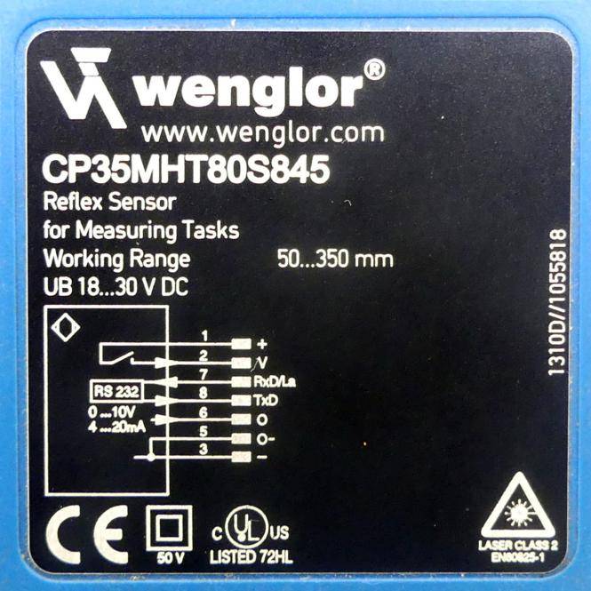 Wenglor Laserdistanzsensor (CP35MHT80S845)