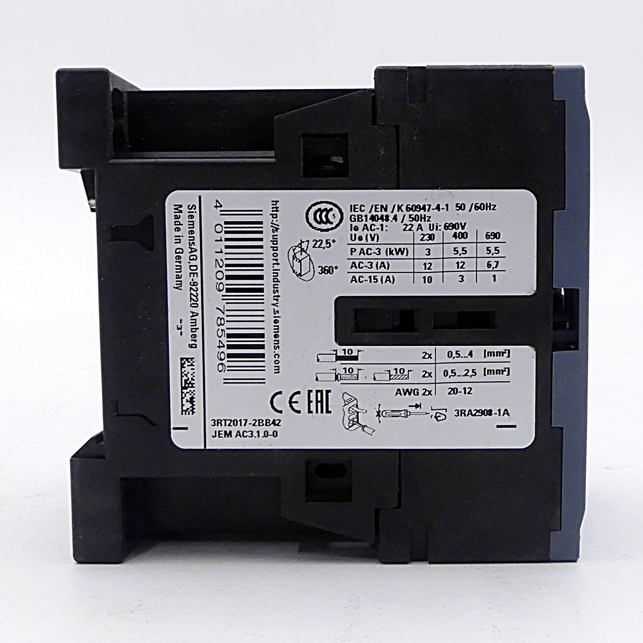 Siemens Schütz (3RT2017-2BB42)