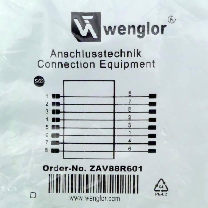 Wenglor Verbindungskabel (ZAV88R601)