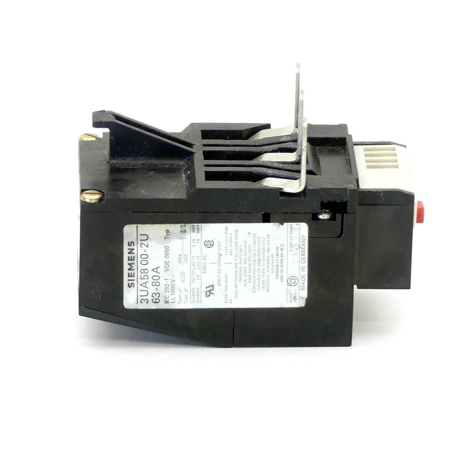 Siemens Überlastrelais (3UA54800-2U)