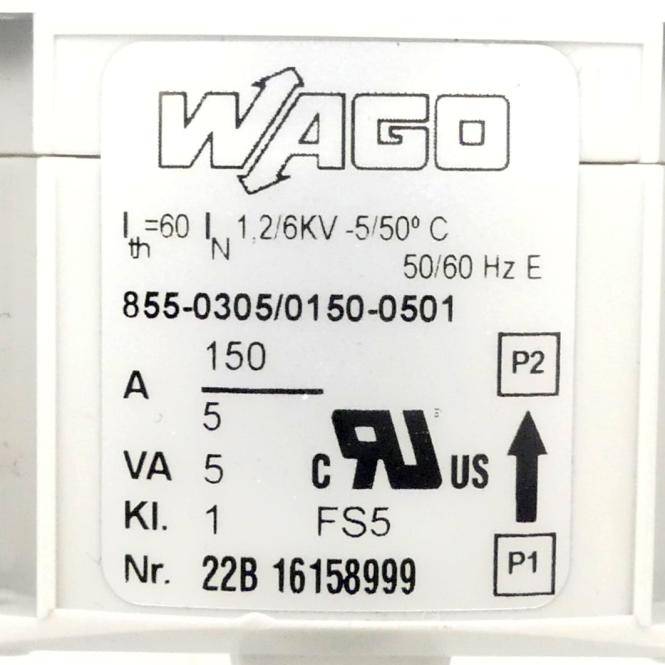 WAGO Aufsteck - Stromwandler (855-0305/0150-0501)