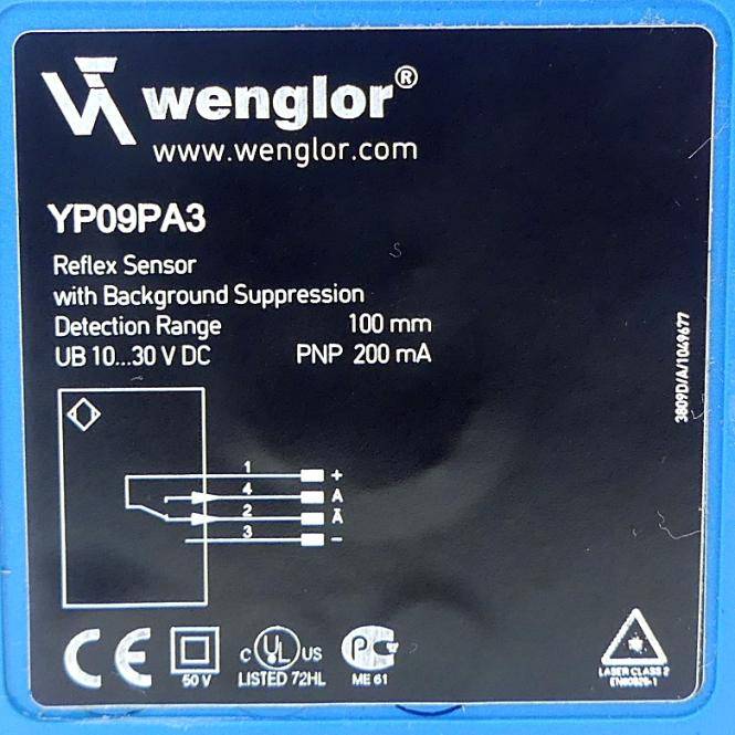 Wenglor Reflextaster (YP09PA3)