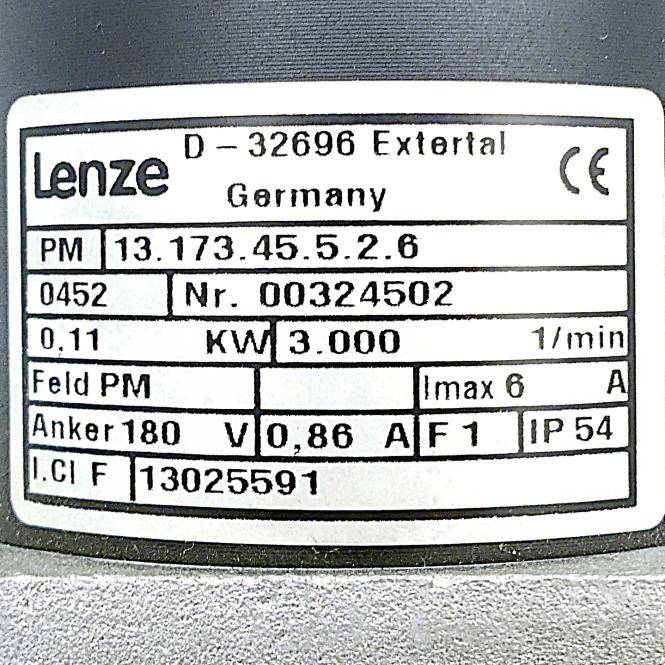 Lenze Servomotor 13.173.45.5.2.6 (00324502)