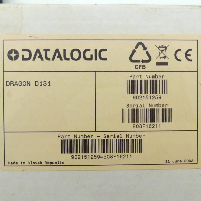 DATALOGIC barcode scanner Dragon D131 (902151259)