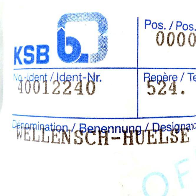 KSB Wellenschutz Hülse 38 / 50 X 95 40012240 (40012240)