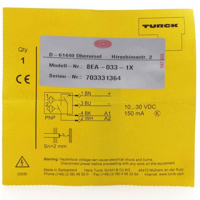 Turck Zylinderschalter (8EA-033-1X)