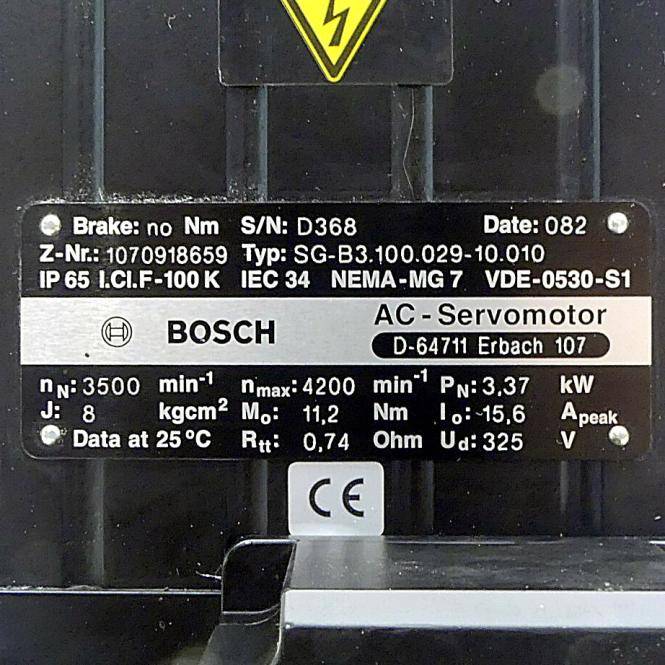 Bosch AC-Servomotor SG-B3.100.029-10.010 (1070918659)