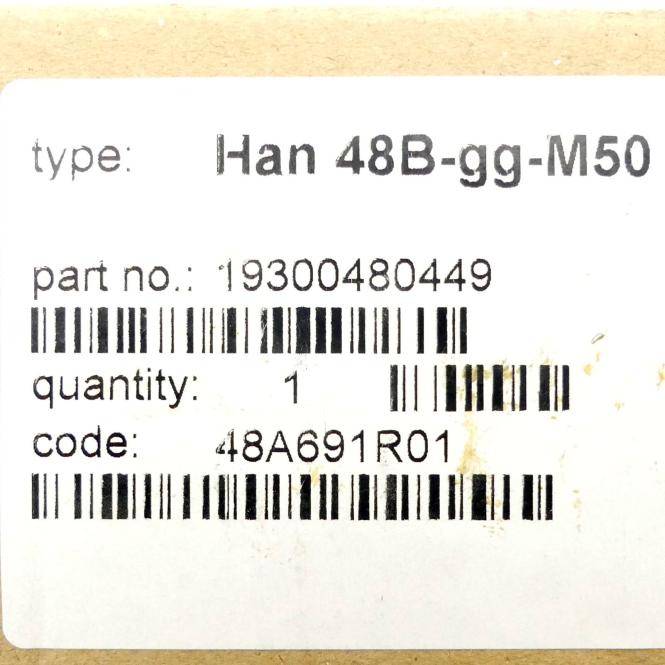 HARTING Han 48B Tüllengehäuse 19300480449 (113301)