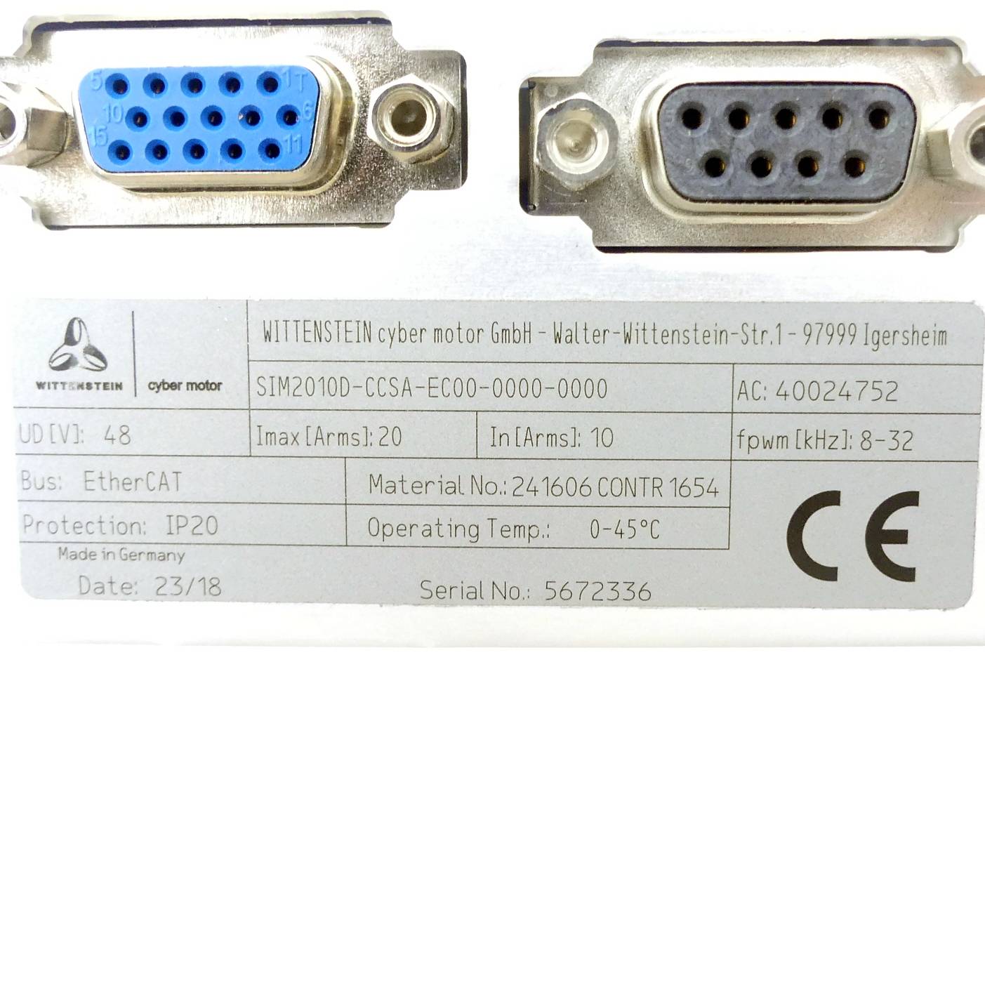 Wittenstein alpha Servoantriebssystem (SIM 201 0DC CSA EC0 000 000 000)