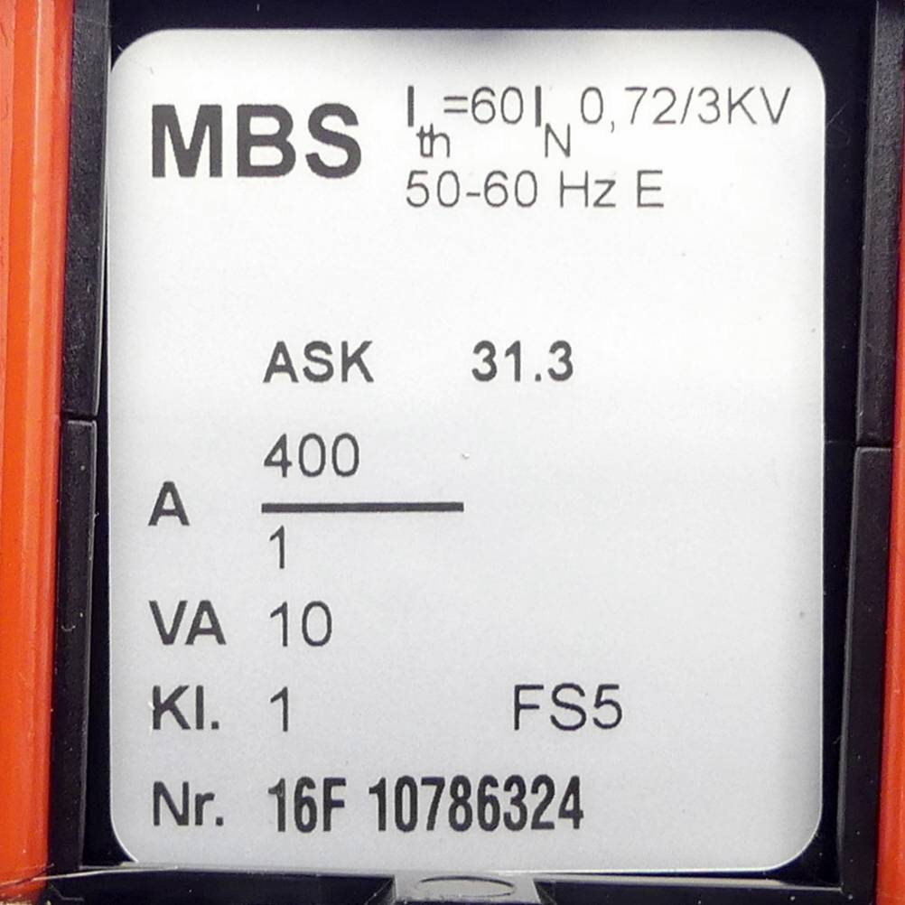 MBS Stromwandler (ASK 31.3)
