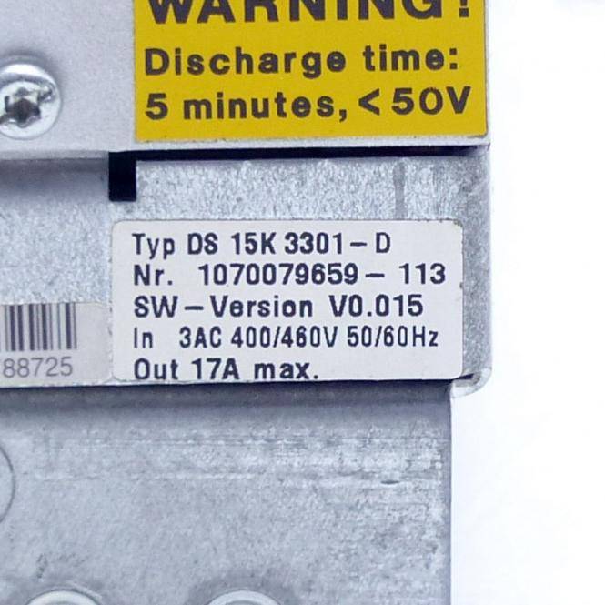 BOSCH Servo Drive DS 15K3301-D (1070079659-113)